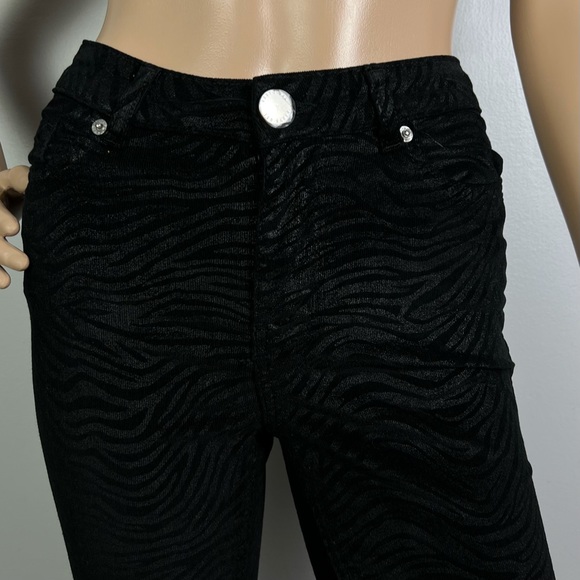 NEW TED BAKER BLACK ZEBRA SKINNY JEANS - Picture 3 of 6